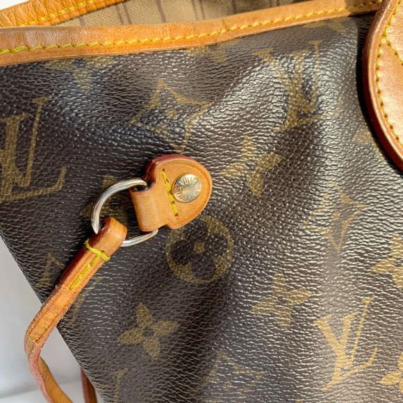 Louis Vuitton Neverfull Canvas Monogram Designer Tote Bag Made In France Y2K - Picture 5 of 17